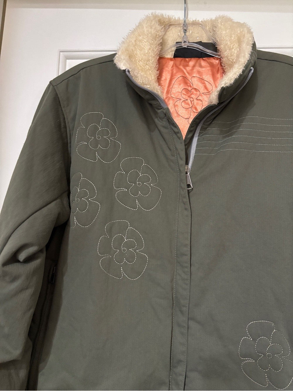 Mountain Hardwear Olive Floral Soft Shell Jacket - Size Small